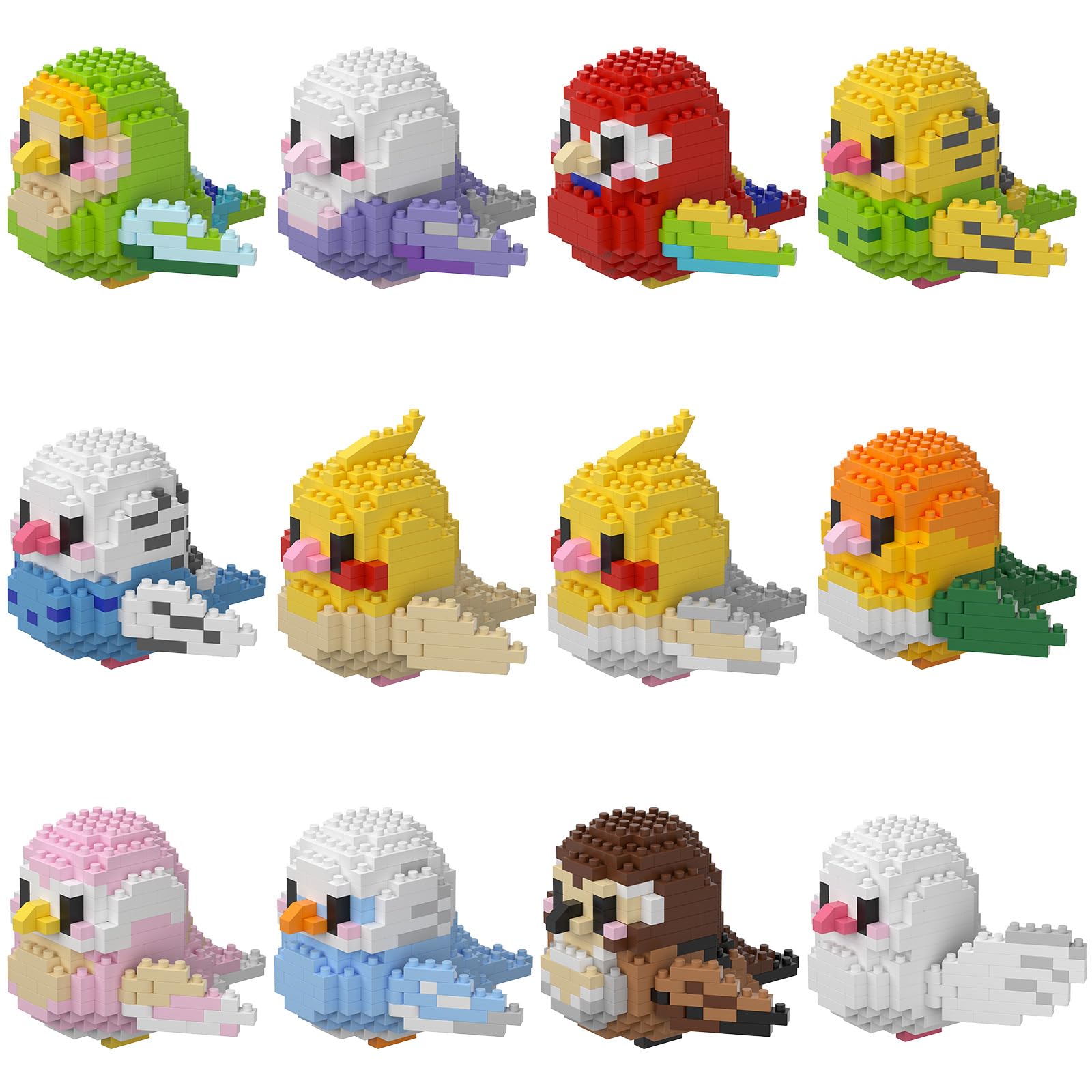 Amazon.com: HJPLPXH Parrots Micro Mini Building Block Sets